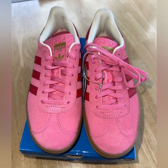 adidas Gazelle Bold Pink Platform Sneakers Size 4.5y 6w - Picture 3 of 8